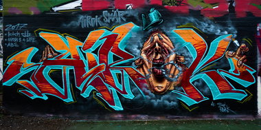 Graffiti Wall - Photo by pilotpirx - airok, hamburg, germany (2017)