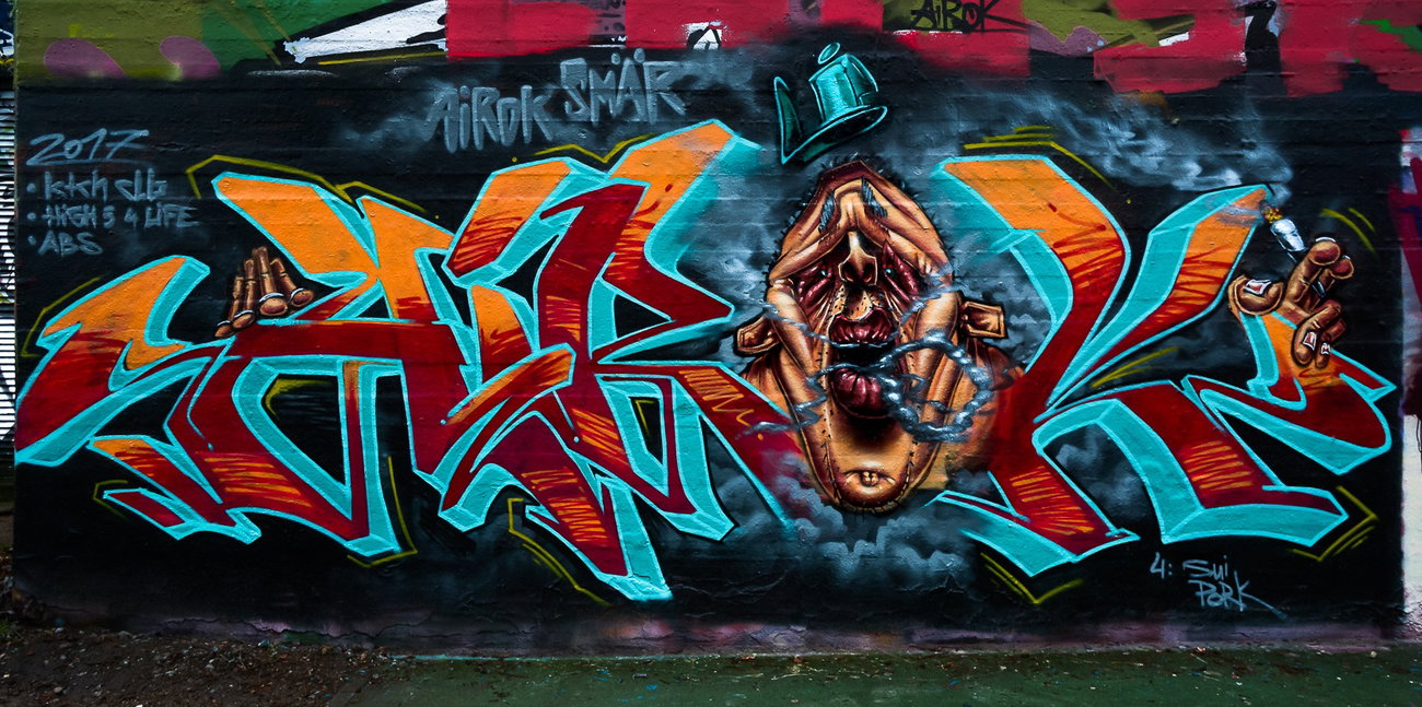 Graffiti Wall - Photo by pilotpirx - airok, hamburg, germany (2017)