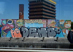 Graffiti Bombing - Photo by pilotpirx - demo, hamburg, germany