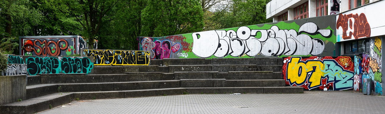 Graffiti Wall - Photo by pilotpirx - hamburg, germany, urban