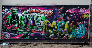 Graffiti Wall - Photo by pilotpirx - bobby, analog, hamburg