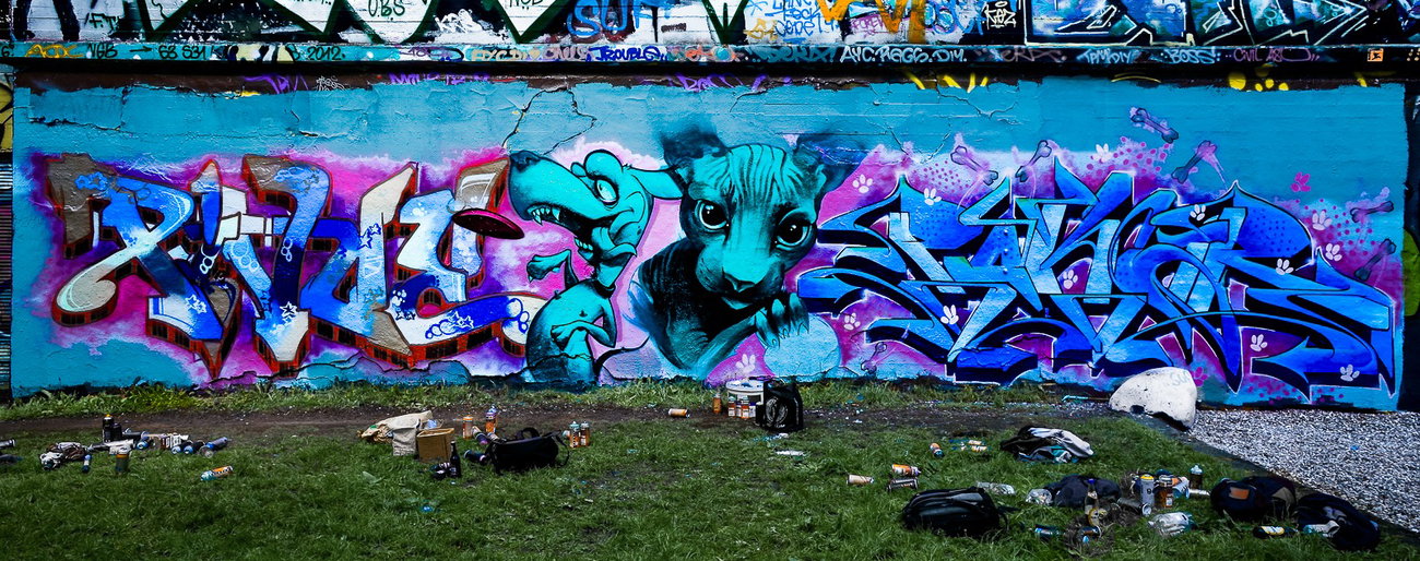 Graffiti Wall - Photo by pilotpirx - hamburg, germany, urban (2017)