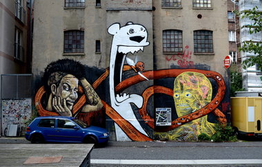 Graffiti Wall - Photo by pilotpirx - mural, gängeviertel, gänge