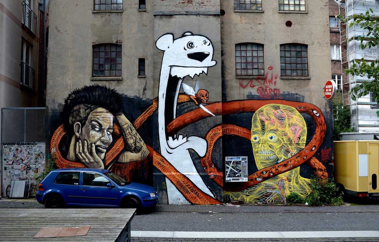 Graffiti Wall - Photo by pilotpirx - mural, gängeviertel, gänge