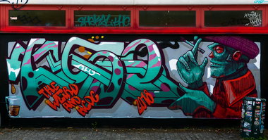 Graffiti Wall - Photo by pilotpirx - aseone, rookietheweird, rookie (2018)