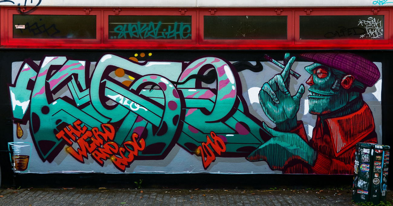Graffiti Wall - Photo by pilotpirx - aseone, rookietheweird, rookie (2018)