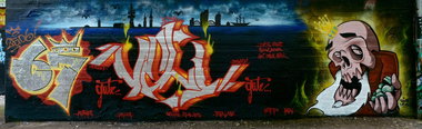 Graffiti Wall - Photo by pilotpirx - hamburg, germany, graffiti