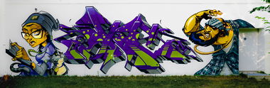 Graffiti Wall - Photo by pilotpirx - paco_sanchez, los_sanchez, hamburg