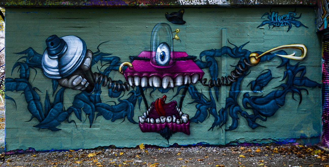 Graffiti Wall - Photo by pilotpirx - mone, hamburg, germany