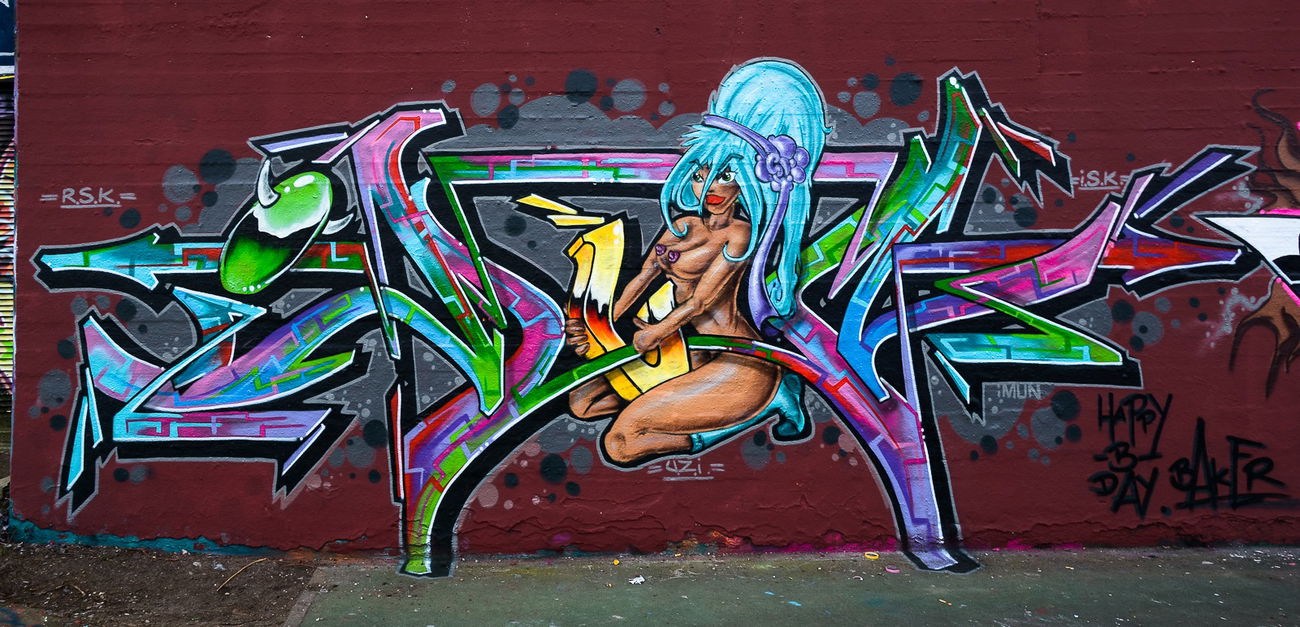 Graffiti Wall - Photo by pilotpirx - hamburg, germany, urban (2018)