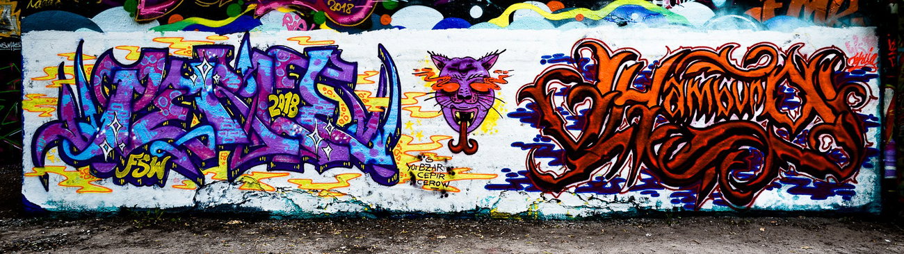 Graffiti Wall - Photo by pilotpirx - hamburg, germany, urban (2018)