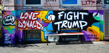 Graffiti Wall - Photo by pilotpirx - donald, duck, trump