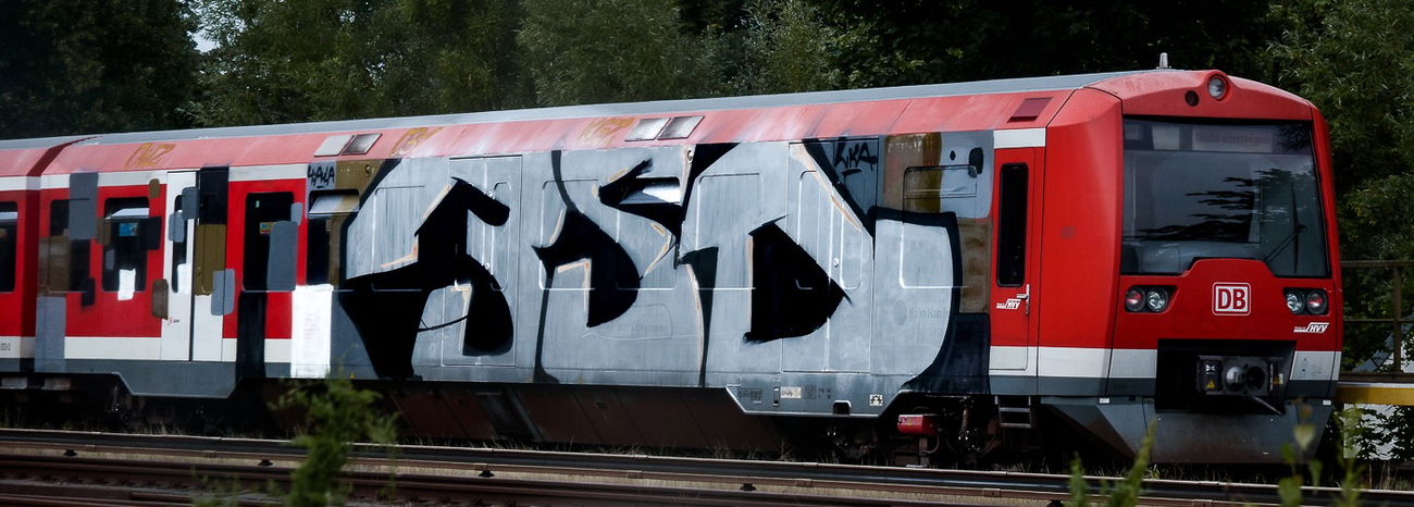 Graffiti Train - Photo by pilotpirx - 3sd, hamburg, germany