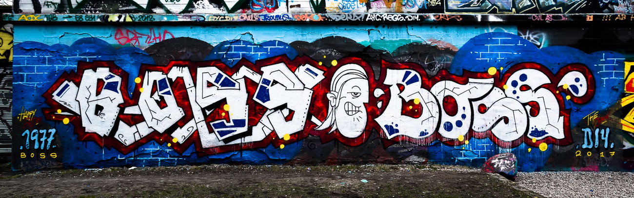 Graffiti Wall - Photo by pilotpirx - boss, hamburg, germany (2017)
