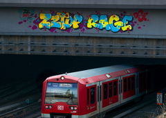 Graffiti Bombing - Photo by pilotpirx - zztop, rage, hamburg