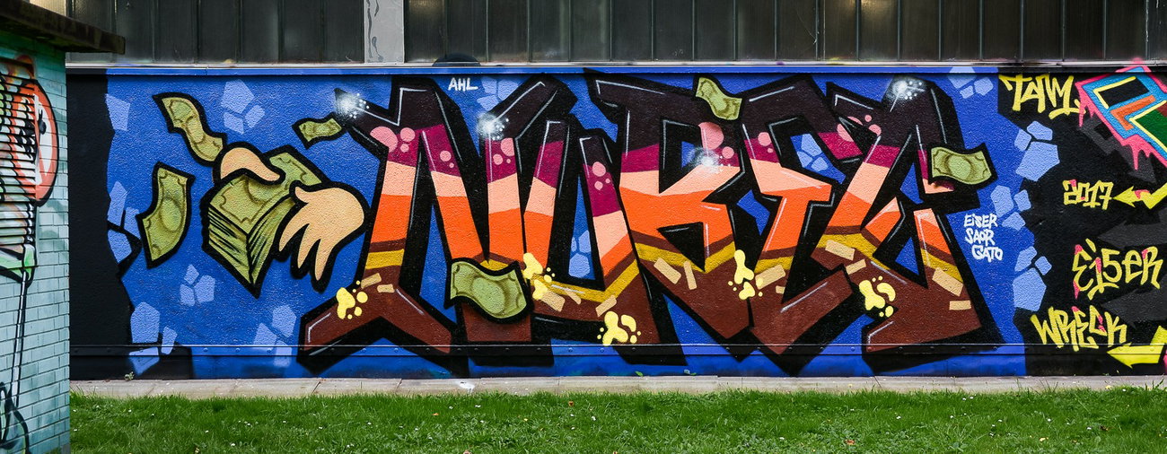 Graffiti Wall - Photo by pilotpirx - hamburg, germany, urban (2017)