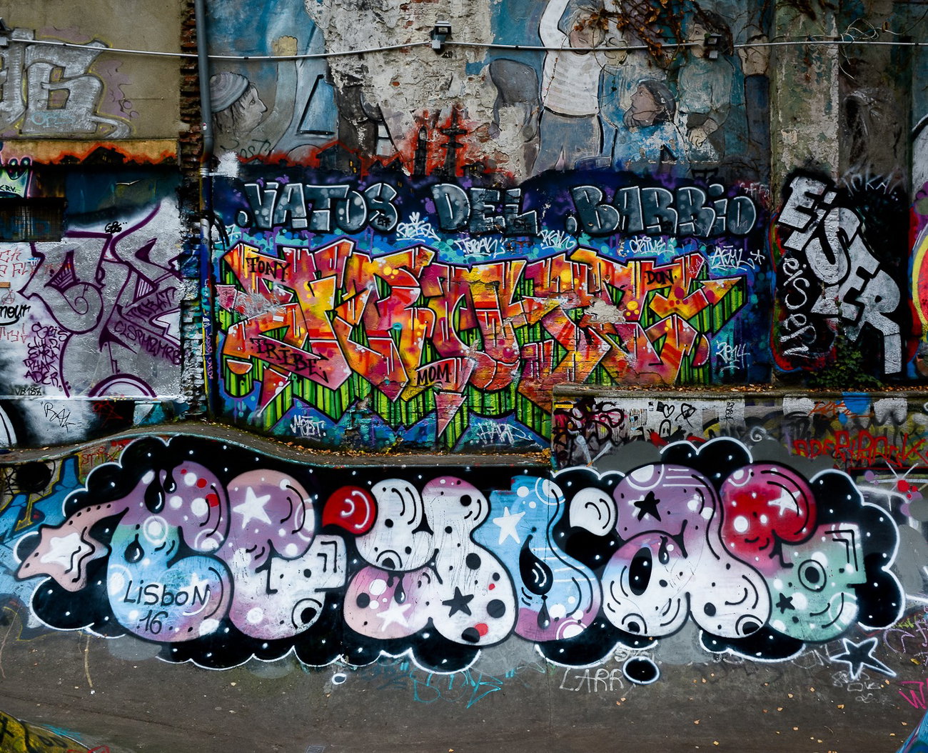 Graffiti Wall - Photo by pilotpirx - hamburg, germany, graffiti (2016)