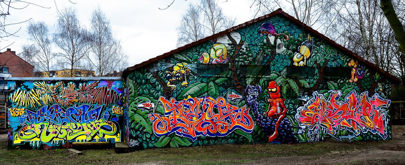 Graffiti Wall - Photo by pilotpirx - hamburg, germany, graffiti