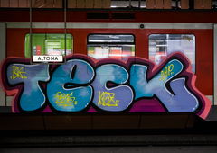 Graffiti Train - Photo by pilotpirx - teck, hamburg, germany (2016)