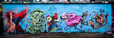 Graffiti Wall - Photo by pilotpirx - tenk, drops, cami