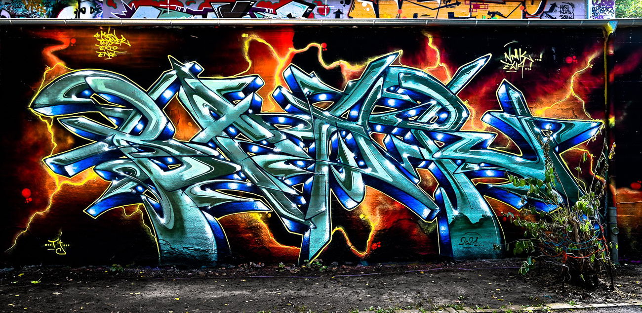 Graffiti Wall - Photo by pilotpirx - hamburg, germany, urban (2021)