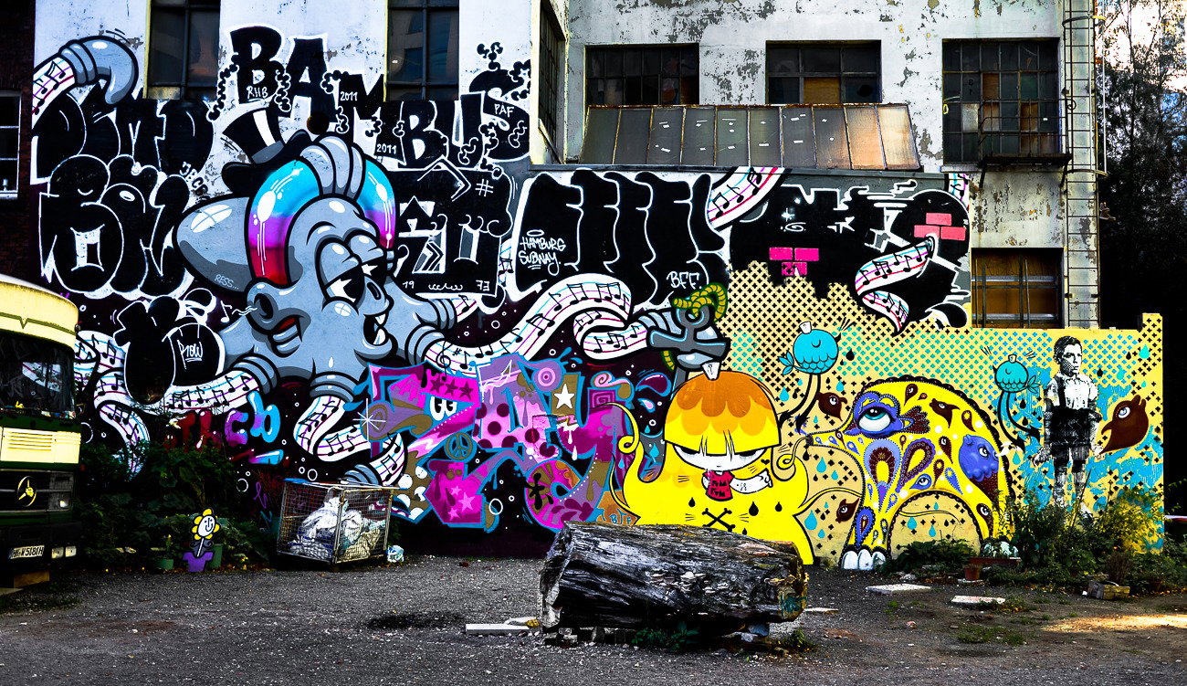 Graffiti Wall - Photo by pilotpirx - hamburg, germany, graffiti