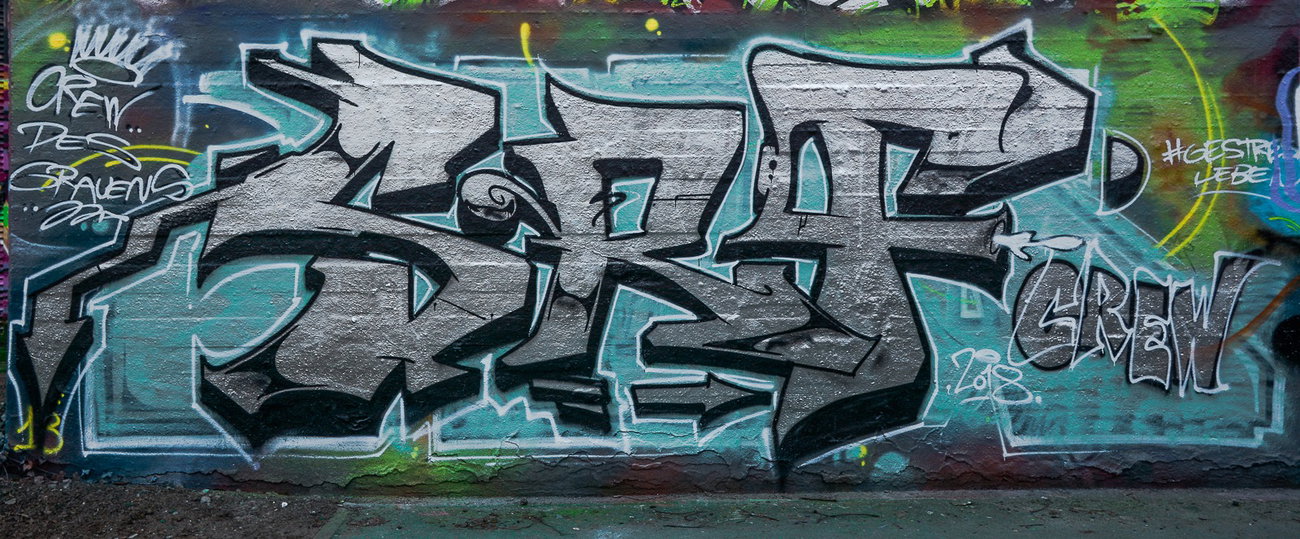 Graffiti Wall - Photo by pilotpirx - hamburg, germany, urban (2018)