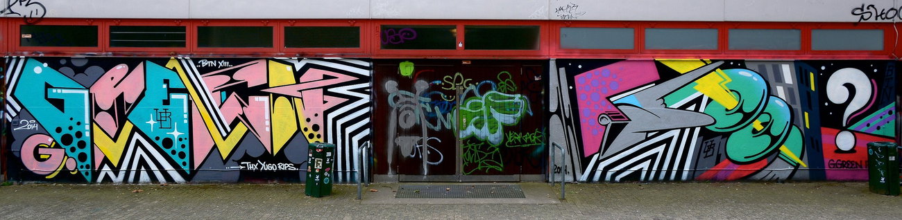 Graffiti Wall - Photo by pilotpirx - gg, goldengreen, hamburg