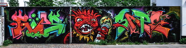 Graffiti Wall - Photo by pilotpirx - hamburg, germany, graffiti