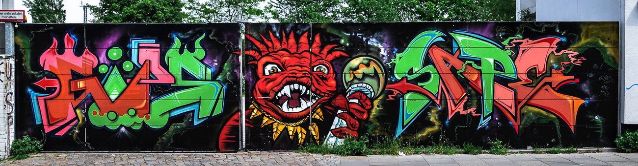 Graffiti Wall - Photo by pilotpirx - hamburg, germany, graffiti