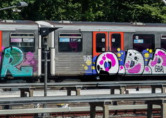 Graffiti Train - Photo by pilotpirx - hamburg, germany, urban