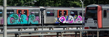 Graffiti Train - Photo by pilotpirx - hamburg, germany, urban