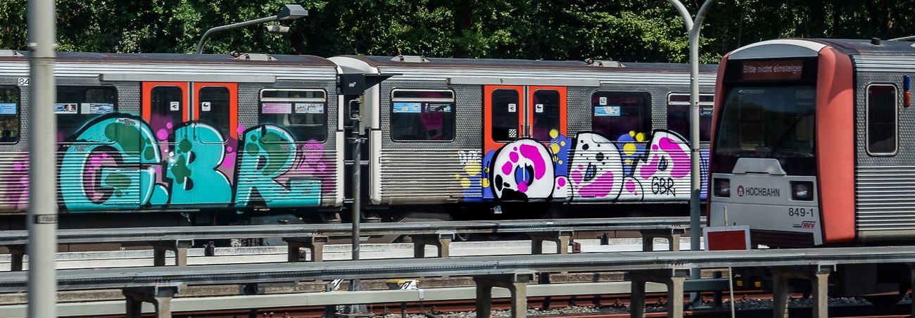 Graffiti Train - Photo by pilotpirx - hamburg, germany, urban