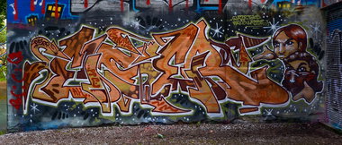 Graffiti Wall - Photo by pilotpirx - hamburg, germany, urban