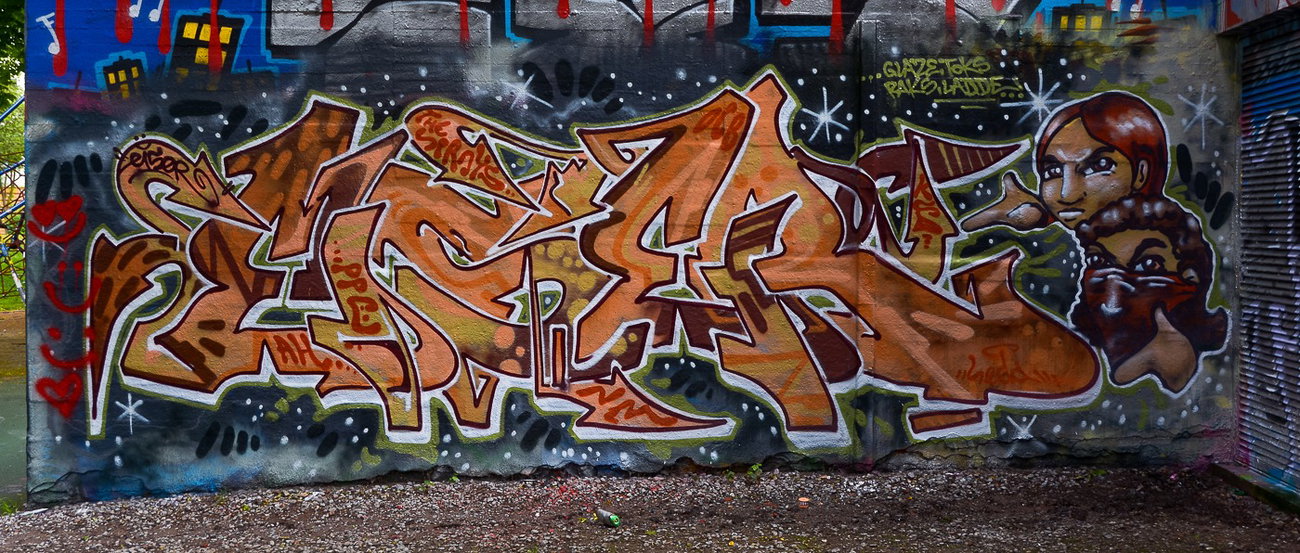 Graffiti Wall - Photo by pilotpirx - hamburg, germany, urban