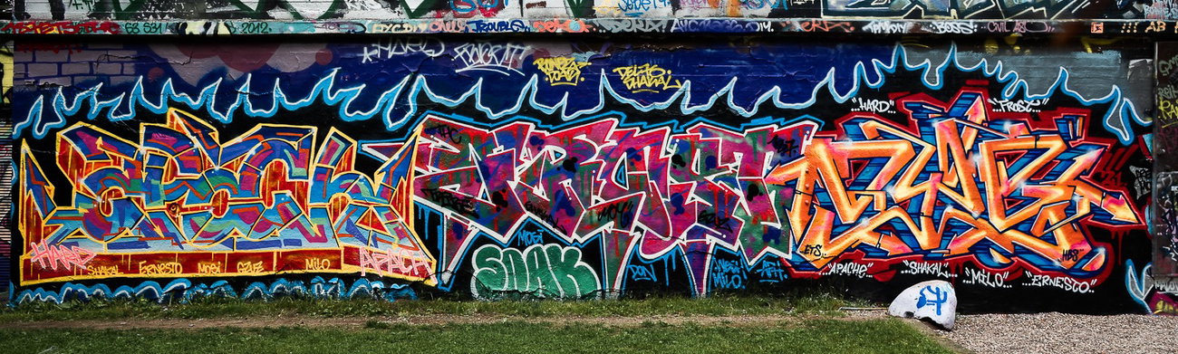 Graffiti Wall - Photo by pilotpirx - hamburg, germany, urban