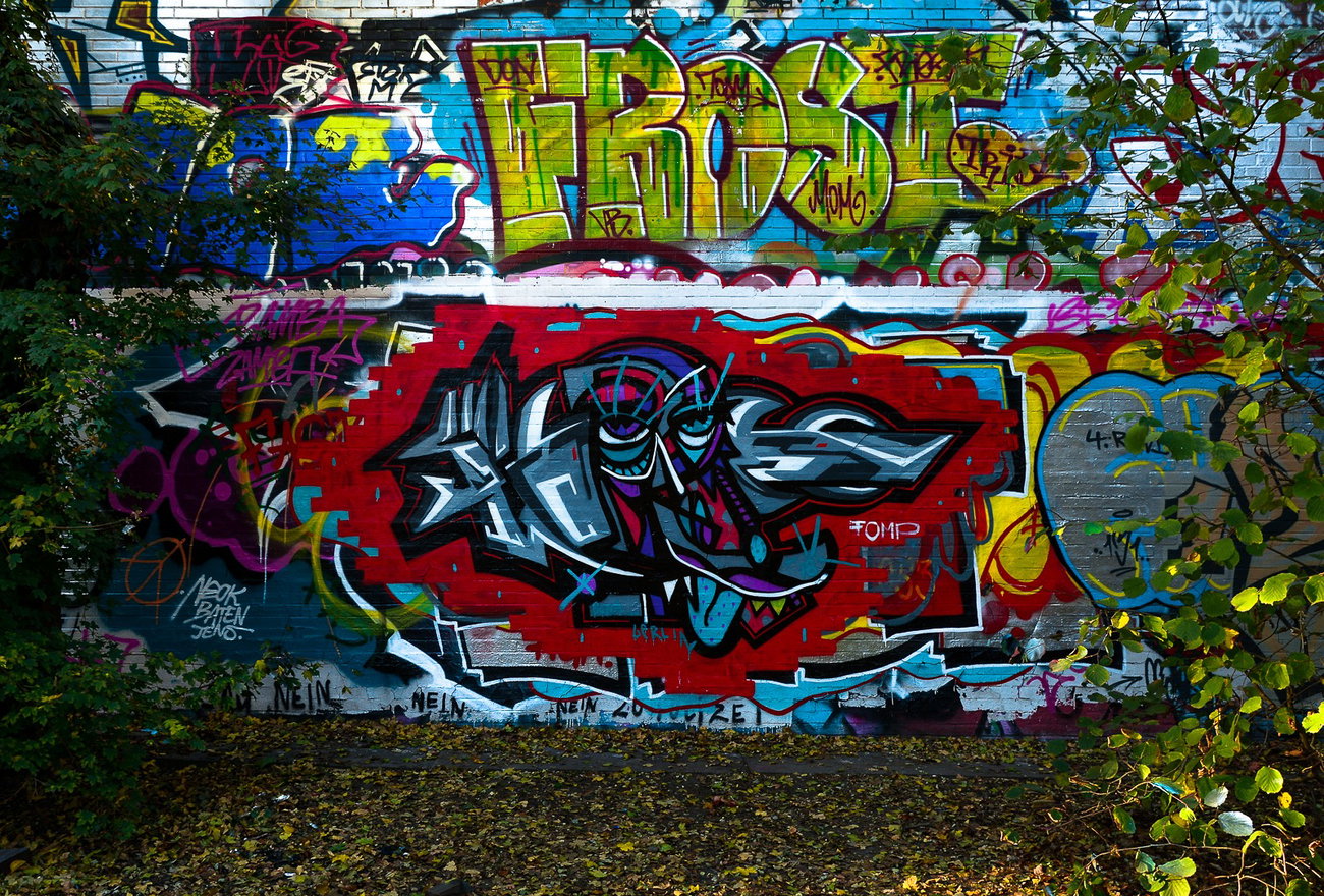 Graffiti Wall - Photo by pilotpirx - hamburg, germany, urban (2018)