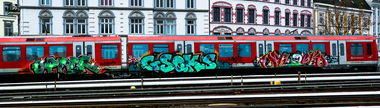 Graffiti Train - Photo by pilotpirx - train, db, sbahn