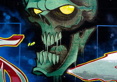 Graffiti Artwork - Photo by pilotpirx - skull, schaedel, hamburg (2020)