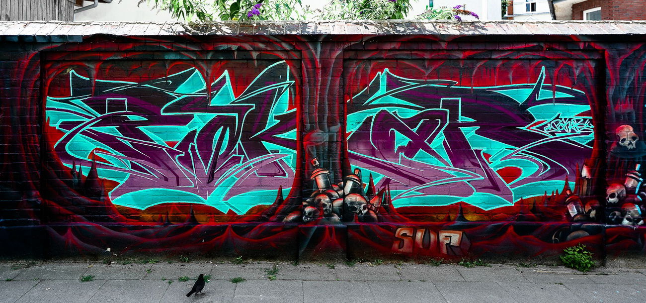 Graffiti Wall - Photo by pilotpirx - hamburg, germany, urban (2018)