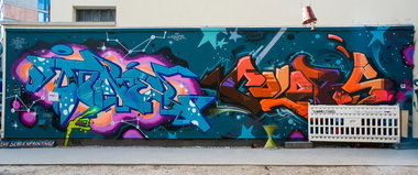 Graffiti Wall - Photo by pilotpirx - funk25, hamburg, germany