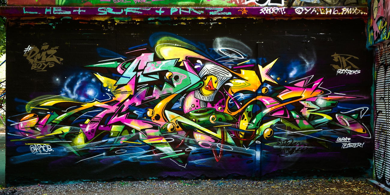 Graffiti Wall - Photo by pilotpirx - hamburg, germany, urban (2018)