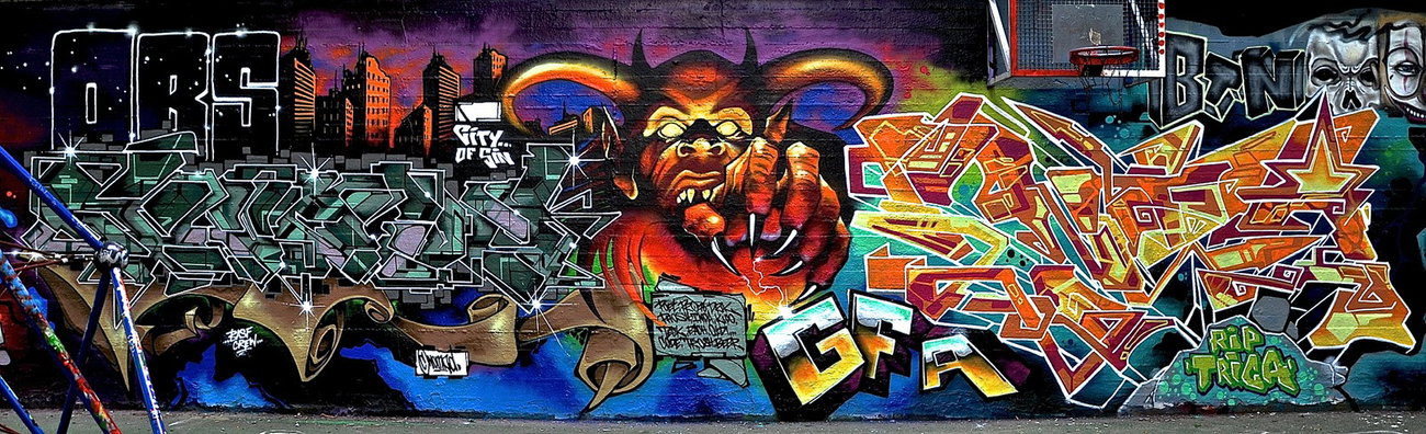 Graffiti Wall - Photo by pilotpirx - hamburg, germany, graffiti