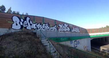 Graffiti Bombing - Photo by plusone