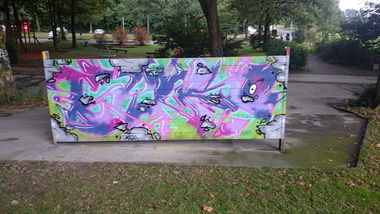 Graffiti Wall - Photo by pohsmarskabs - Mars, /, ginko (2015)