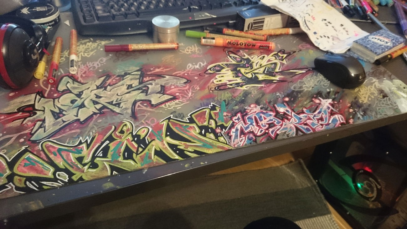 Graffiti Sketch - Photo by pohsmarskabs - Mars, Ginko (2015)