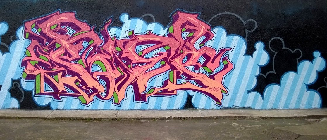 Graffiti Wall in Szczecin - Photo by pojep - pojep, mhs, nk (2014)