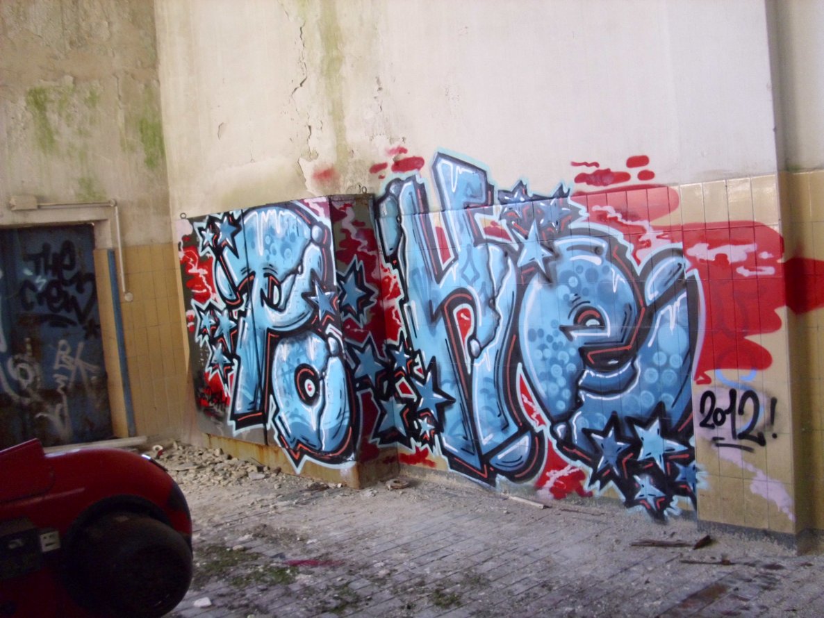 Graffiti Wall in Oldenburg - Photo by pokeoner - poke (2012)