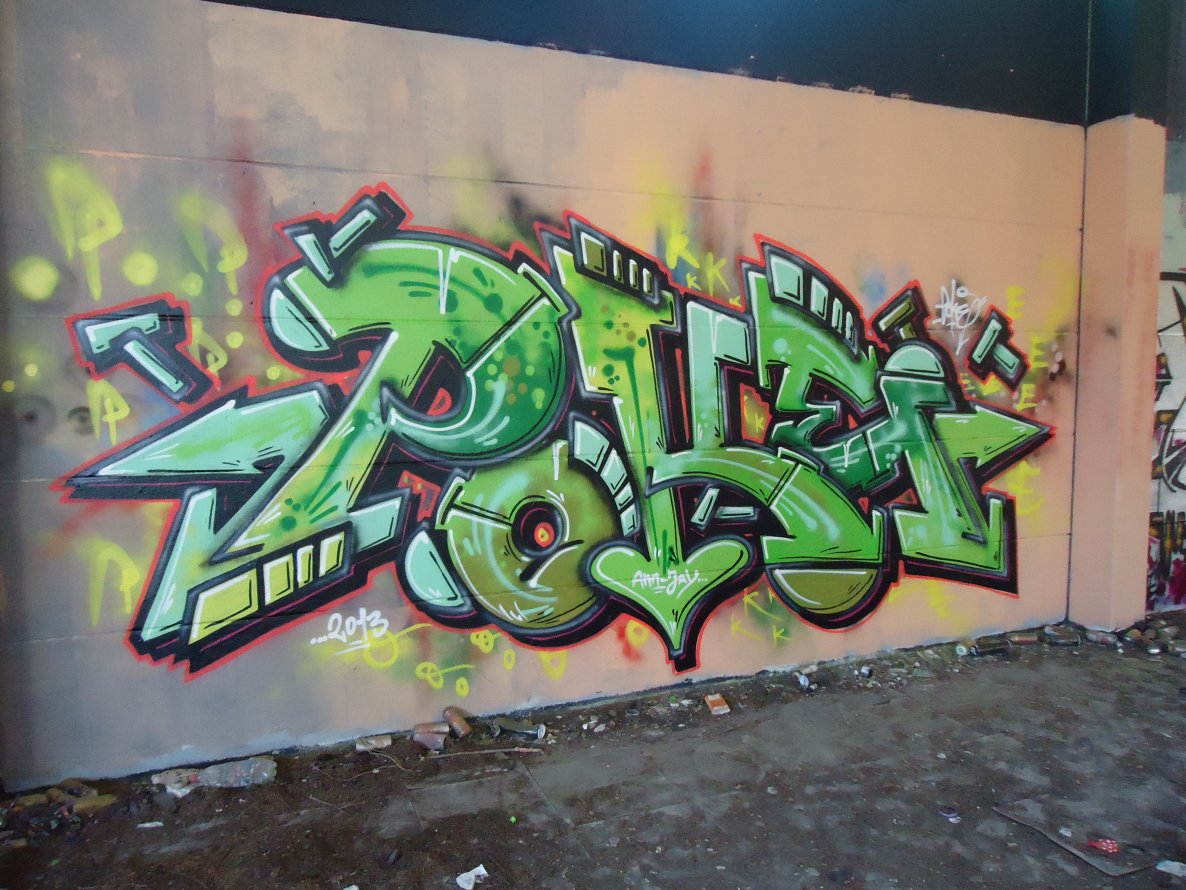 Graffiti Wall in Oldenburg - Photo by pokeoner - poke (2013)