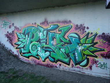 Graffiti Wall in Oldenburg - Photo by pokeoner - poke (2014)